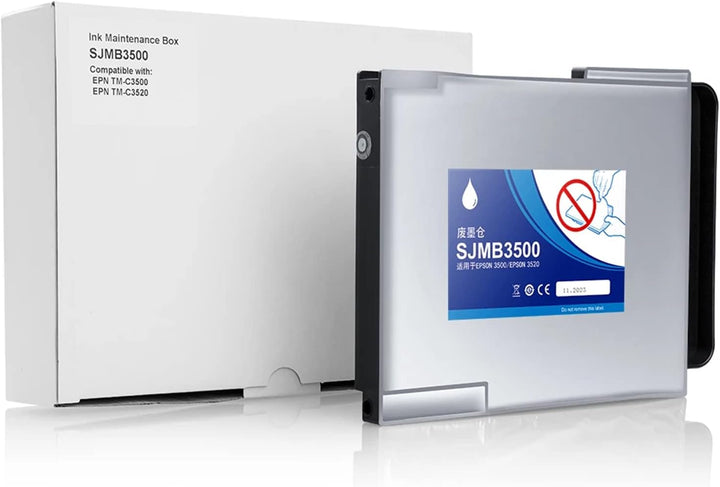 HEMEINY Ersatz-Wartungsbox für SJMB3500 Abfalltintentank, funktioniert mit ColorWorks TM-C3500 TM-C3