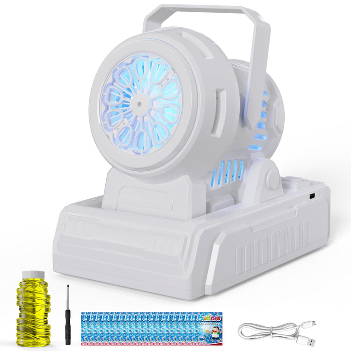 PANACARE Automatische Seifenblasenmaschine mit 20 Seifenblasenlösung, Elektrische Tragbare Seifenbla