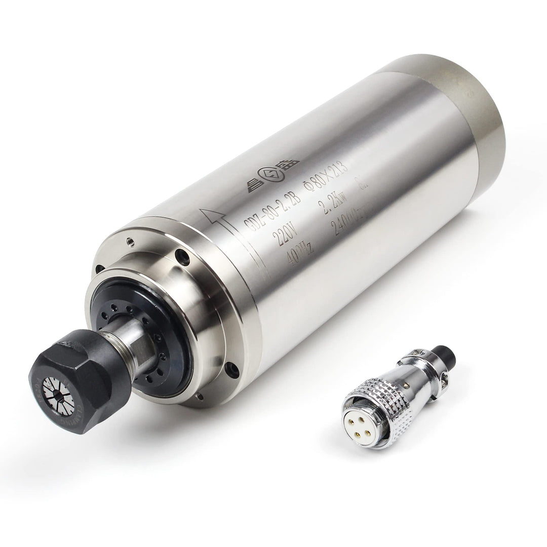 RATTMMOTOR 2.2KW Spindelmotor Wasserkühlung 220V 24000U/min 400Hz ER20 Wassergekühlte Spindel Motor