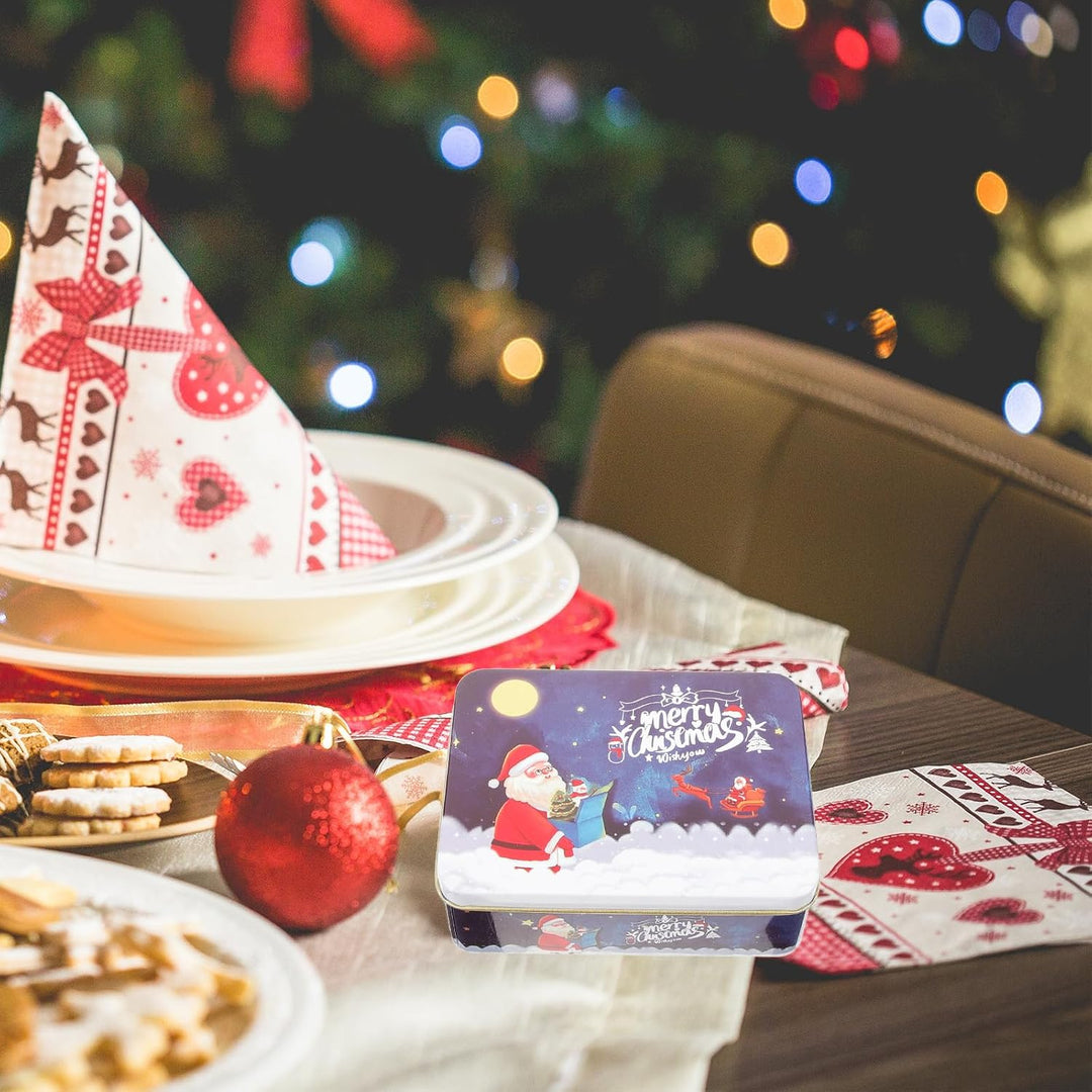 Angoily 8 Stk Geschenkbox Aus Keksdose Aufbewahrungsbehälter Für Süssigkeiten Weihnachtsbonbonglas K