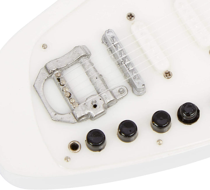 AXMAN Ian Curtis Miniatur-Gitarren-Nachbildung, Musikgeschenke, handgefertigt, 1/4-Massstab – inklus