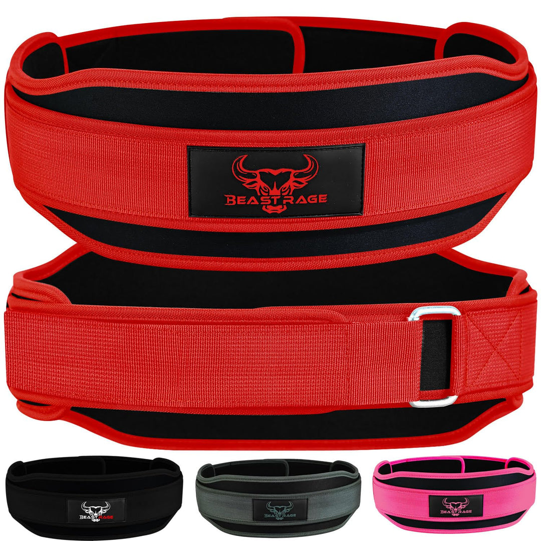 Gewichthebergürtel, Doppelkraft, gepolstert, 5,5 Neopren, für Rücken, Fitnessstudio, Bodybuilding, K