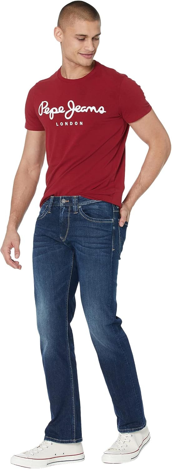 Pepe Jeans Herren Jeans Kingston Zip 30W / 34L Blue (Denim-z45), 30W / 34L Blue (Denim-z45)