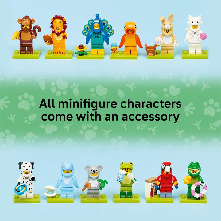 Lego Minifiguren Serie 28 mit 12 Figuren: Komplett-Set der Lego Minifiguren Serie 71051 Tiere (inkl.