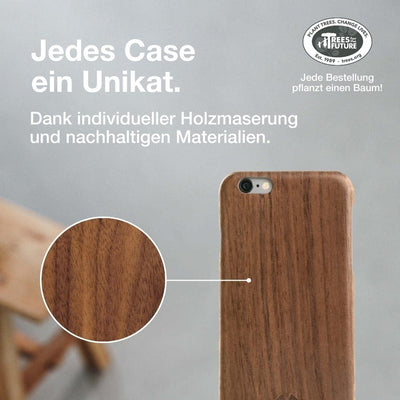 Woodcessories - Handyhülle kompatibel mit iPhone SE Hülle Holz, iPhone 8, iPhone 7 Echtholz - EcoSli