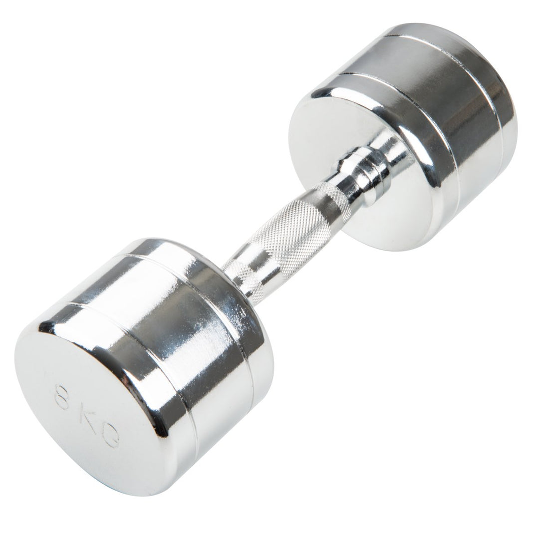 Trendy Sport Chrom Kurzhantel - 1 Stück - 8,0 kg