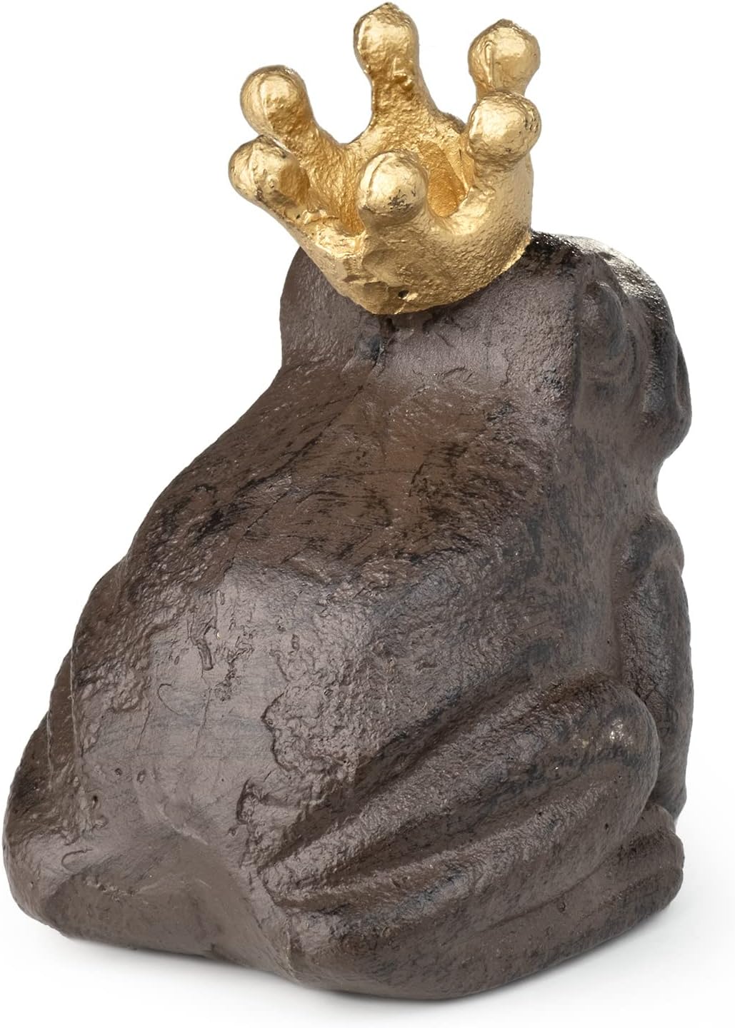 Moritz Deko Figur Frosch Garten Froschkönig Krone Märchen Schlüsselversteck für draussen Gusseisen G