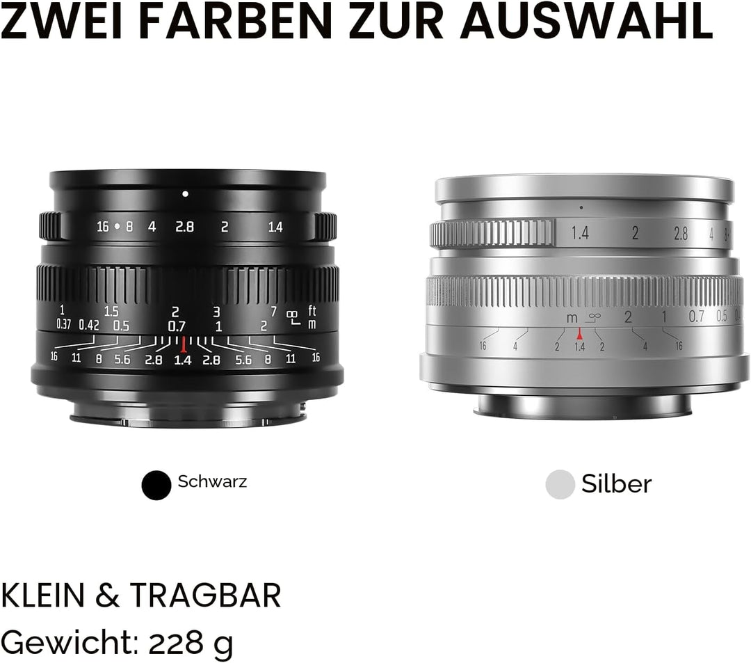 7artisans 35mm F1.4 Mark II APS-C Manueller Fokus Festbrennweite Grosse Blende für Sony E-Mount spie