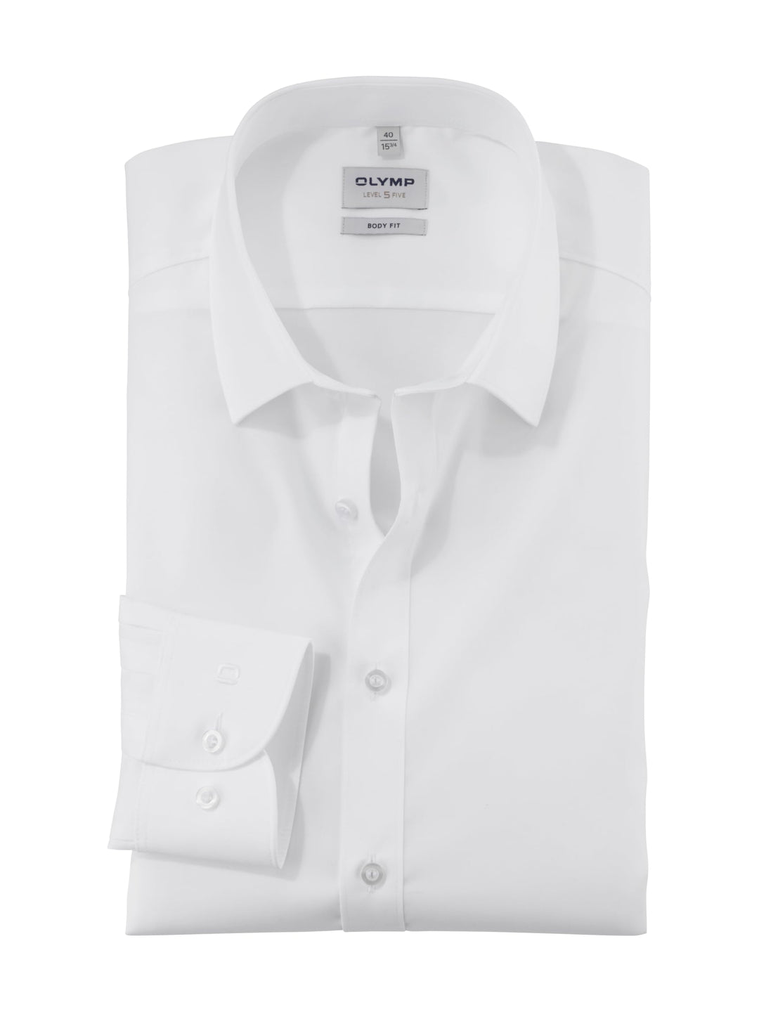 OLYMP Herren Oberhemd Langarm Hemd,einfarbig,Einfarbig,Comfort fit,New Kent 36 Weiss, 36 Weiß