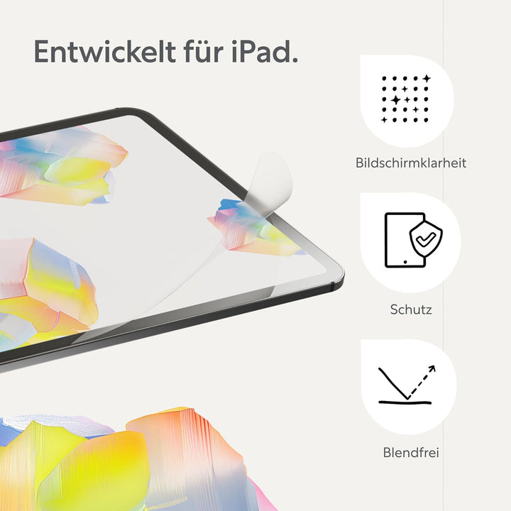Paperlike 2.1 (2 Stück) für iPad Air 11" (2024) - Transparente Folie zum Schreiben und Zeichnen wie