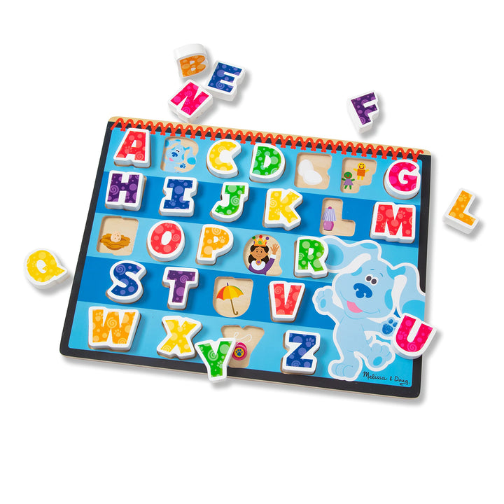 Melissa & Doug 33010 Blue's Clues & You Dickes Holzpuzzle – Alphabet, Mehrfarbig