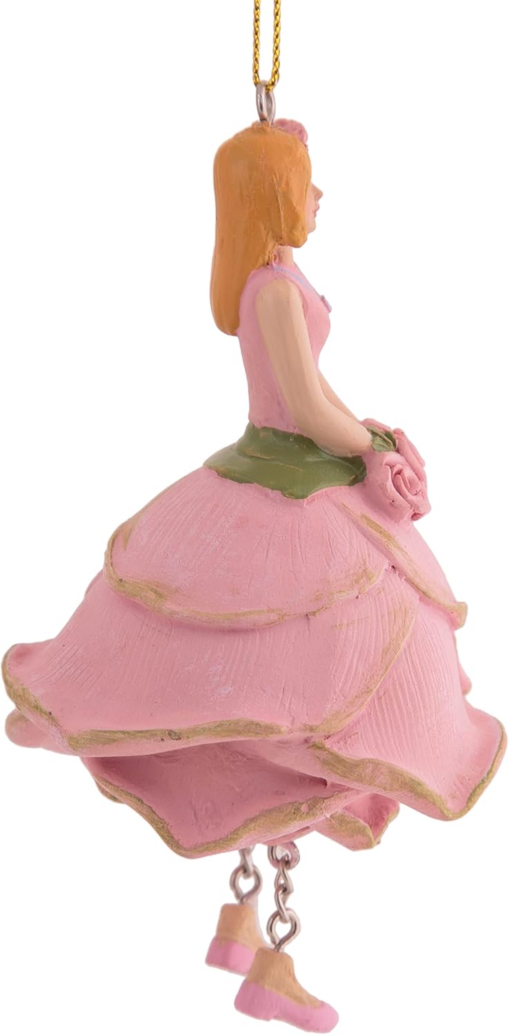 Blumenmädchen Figur Alice Rose Rosa Dekofigur Blumen Garten Figur für Innen Rose Alice, Rose Alice