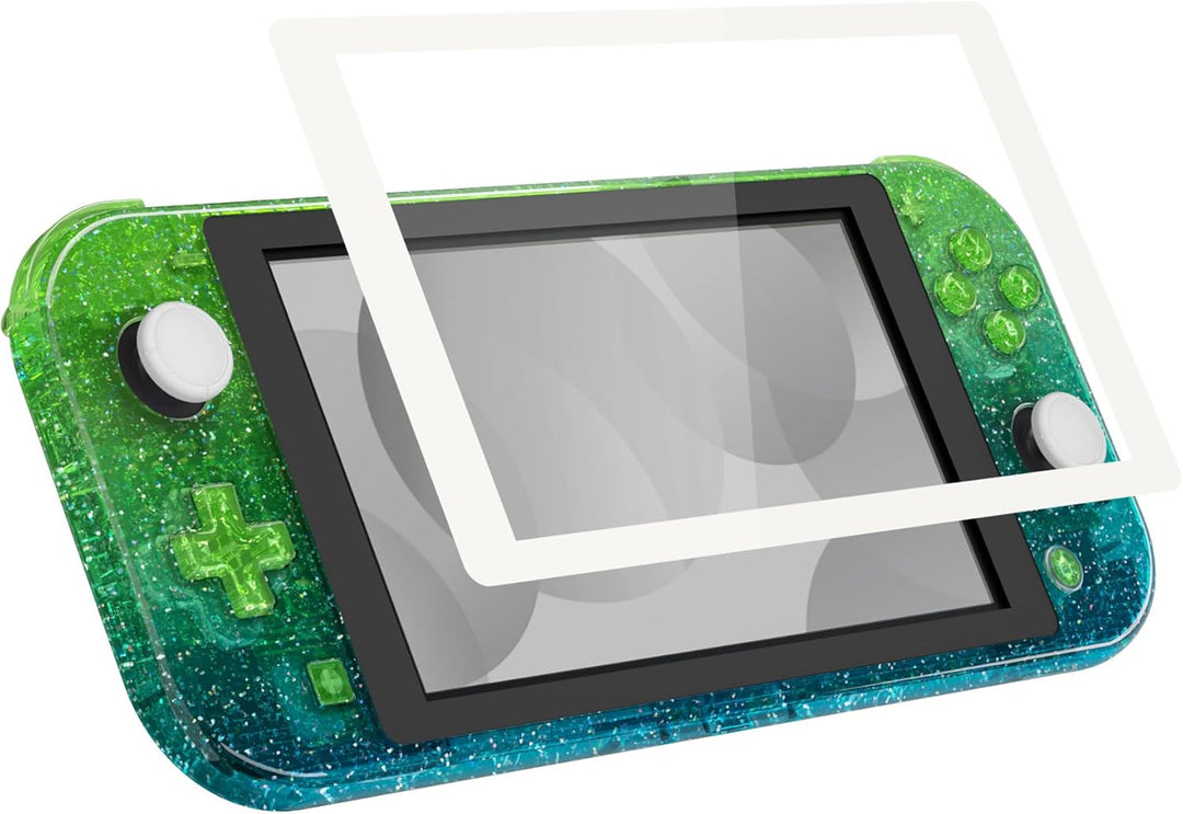 eXtremeRate Full Case für Switch Lite Console, DIY-Ersatz Gehäuse Hülle & Tasten & Schutzfolie Ersat