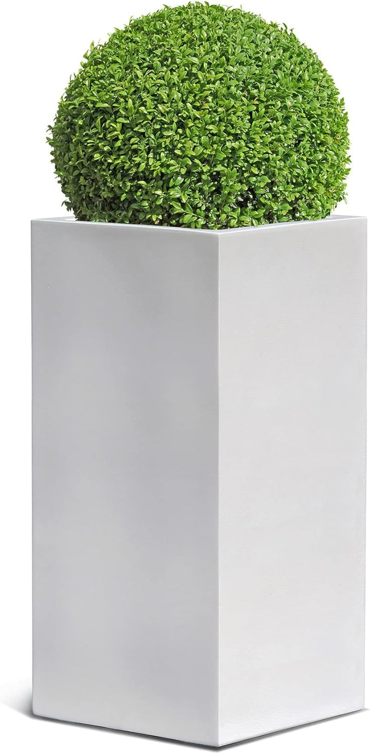 ESCHBACH® Pflanzkübel HIGH Cube 35 Weiss Quadratisch * 35 x 35 x 70 cm * 10 Jahre Garantie 35x35x70,