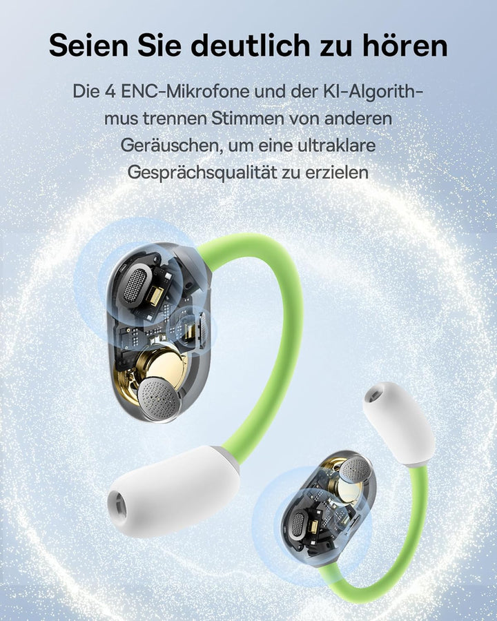 Baseus Eli Sport 1 Open Ear kopfhörer Bluetooth, Direktionale Akustik, druckvoller Bass, Ultraleicht