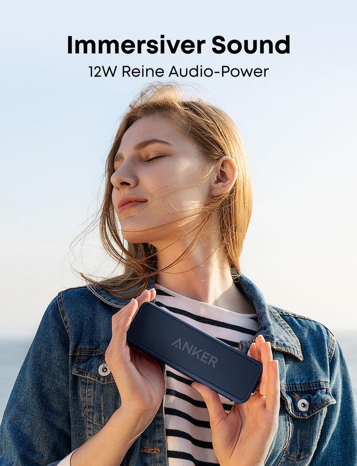 soundcore Anker 2 Bluetooth Lautsprecher, Fantastischer Sound, Enormer Bass mit Dualen Bass-Treibern