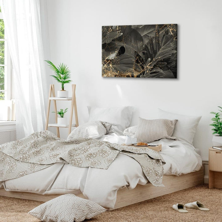 murando - Bilder Blätter 90x60 cm Leinwandbild 1 tlg Kunstdruck modern Wanbilder XXL Wanddekoration