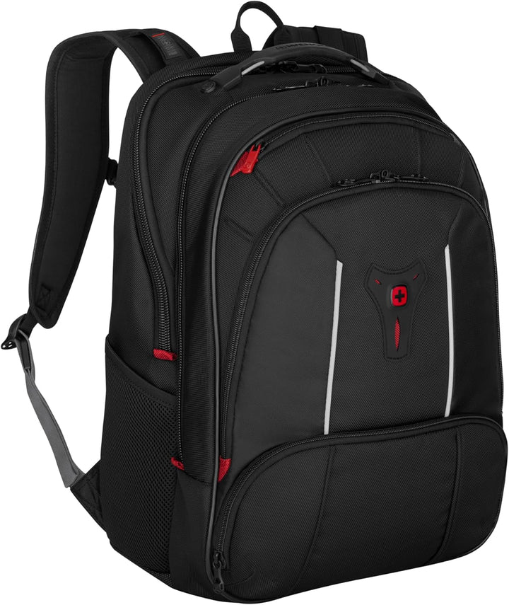 WENGER Carbon Pro Rucksack mit Tablet-Fach, Notebook bis 17 Zoll, Hülle 15.6 Zoll, Tablet bis 10 Zol