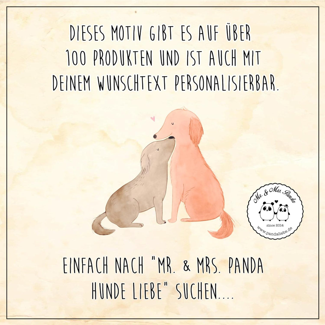 Mr. & Mrs. Panda WC Sitz Hunde Liebe - Geschenk, WC-Sitz, verliebt, Toilettendeckel, Kuscheln, Kuss,