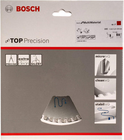 Bosch Accessories Bosch Professional Kreissägeblatt Top Precision Best für Multi Material, 165 x 20