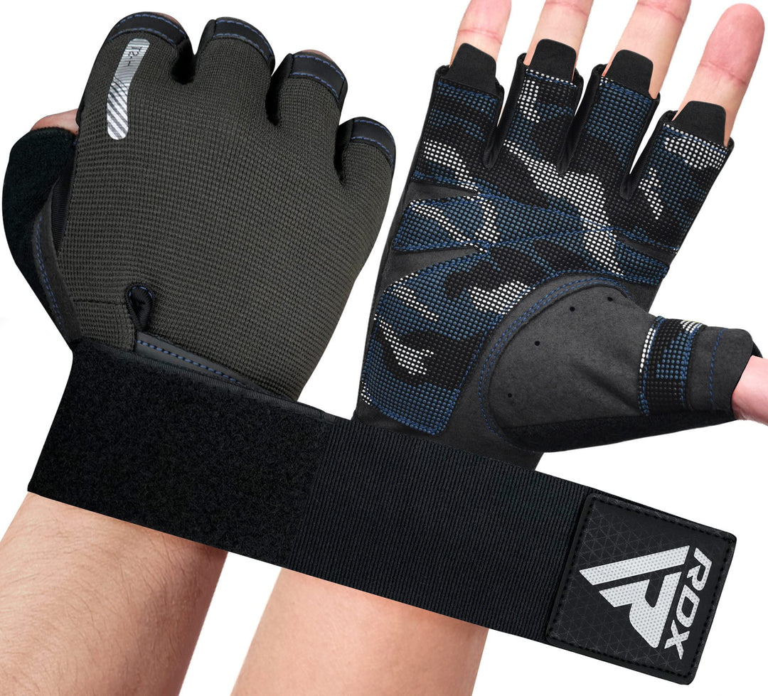 RDX Gewichtheberhandschuhe, zusätzliche Dehnbare Lange Handgelenkstütze, voller Handflächengriff, Mä