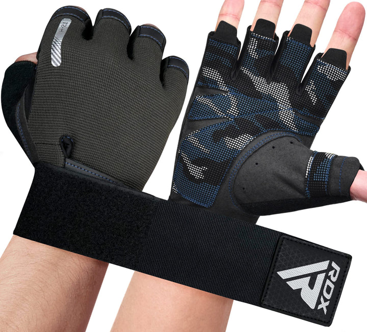 RDX Gewichtheberhandschuhe, zusätzliche Dehnbare Lange Handgelenkstütze, voller Handflächengriff, Mä