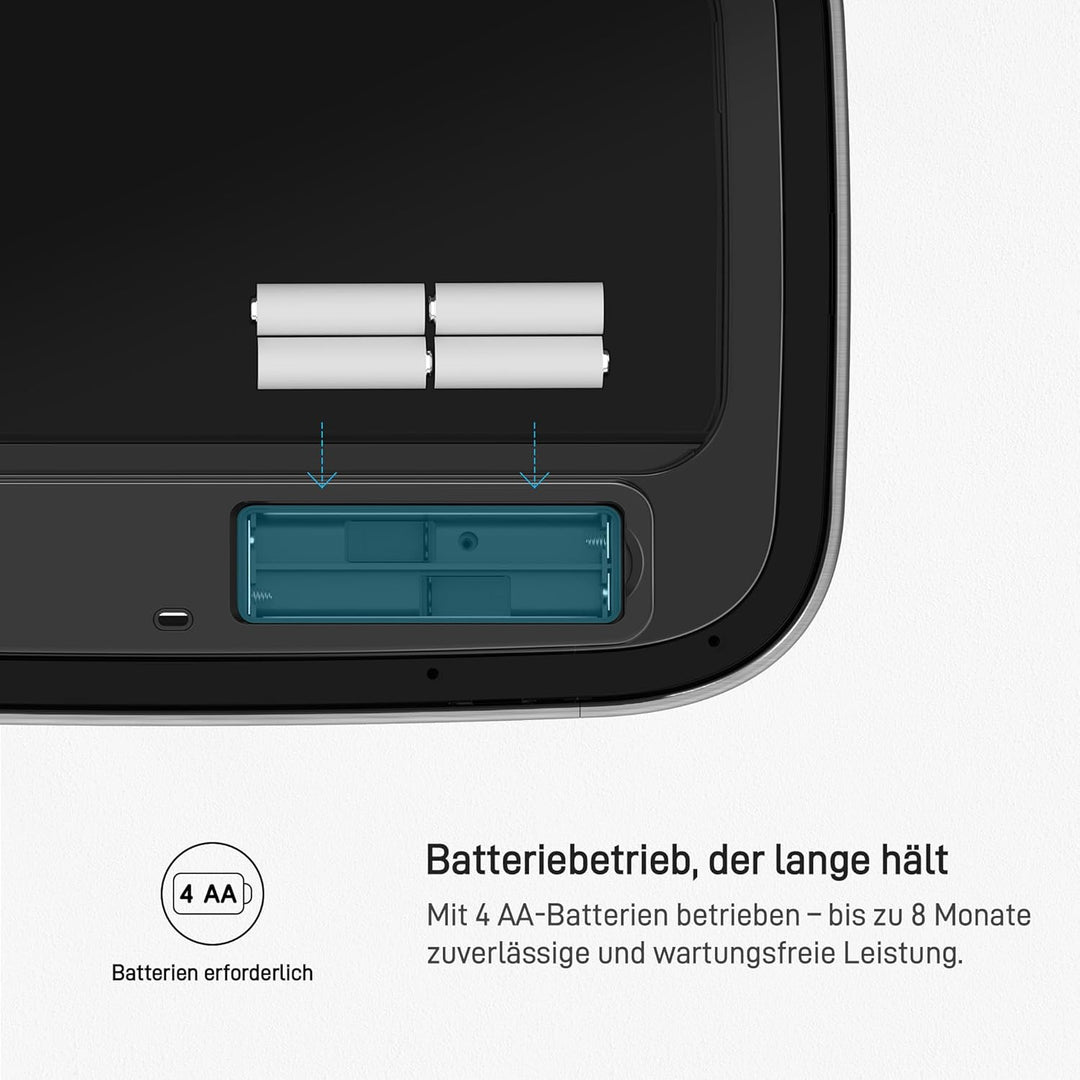 EKO Hana Deluxe 50L Mülleimer mit Sensor, Automatischer Mülleimer Küche, rechteckiger Bewegungssenso