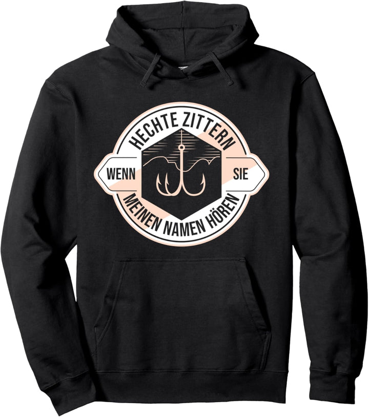 Angeln Angler Fischer Hecht Pullover Hoodie