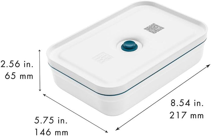 ZWILLING Fresh & Save Vakuum Lunchbox, Grösse L flach, Kunststoff, Weiss-La Mer Weiss L flach Lunchb