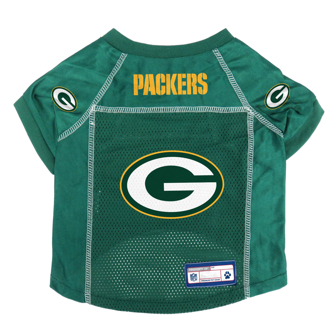 Littlearth NFL Basic Haustier-Trikots Green Bay Packers S (Neck: 11", Girth: 13"-15", Back: 9"), Gre