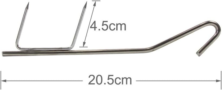 Croch 20 Stück Räucherhaken für Fisch und Fleisch, Räucherhaken