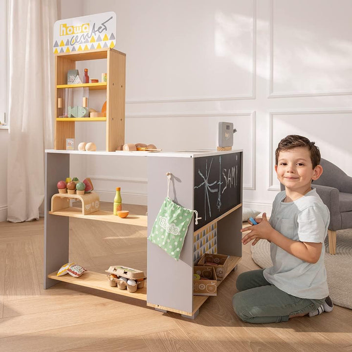howa Kaufladen aus Holz mit Kasse und Spielgeld 4754