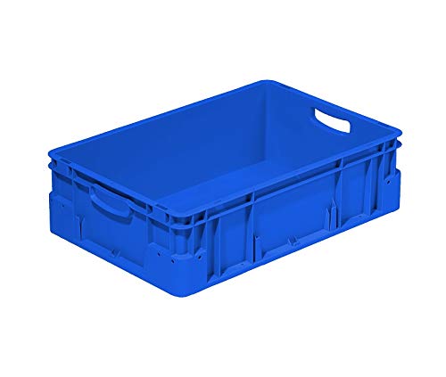 Eurobehälter 600x400x180 mm (LxBxH) | stapelbar | Wände und Boden geschlossen | Mit Handgriff | 30 L