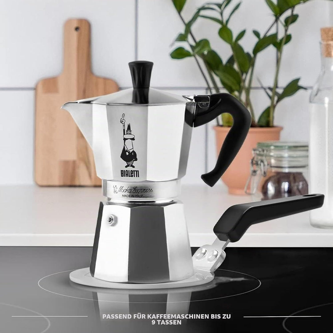 Bialetti Moka Induktionskochteller Adapter für die Verwendung von Kaffeekannen und Kochgeschirr auf