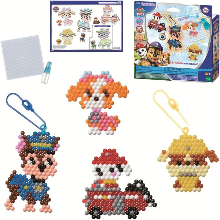 Aquabeads 35125 Paw Patrol Schlüsselanhänger Bastelset, Wasserperlen Kreativset mit Paw Patrol Chara