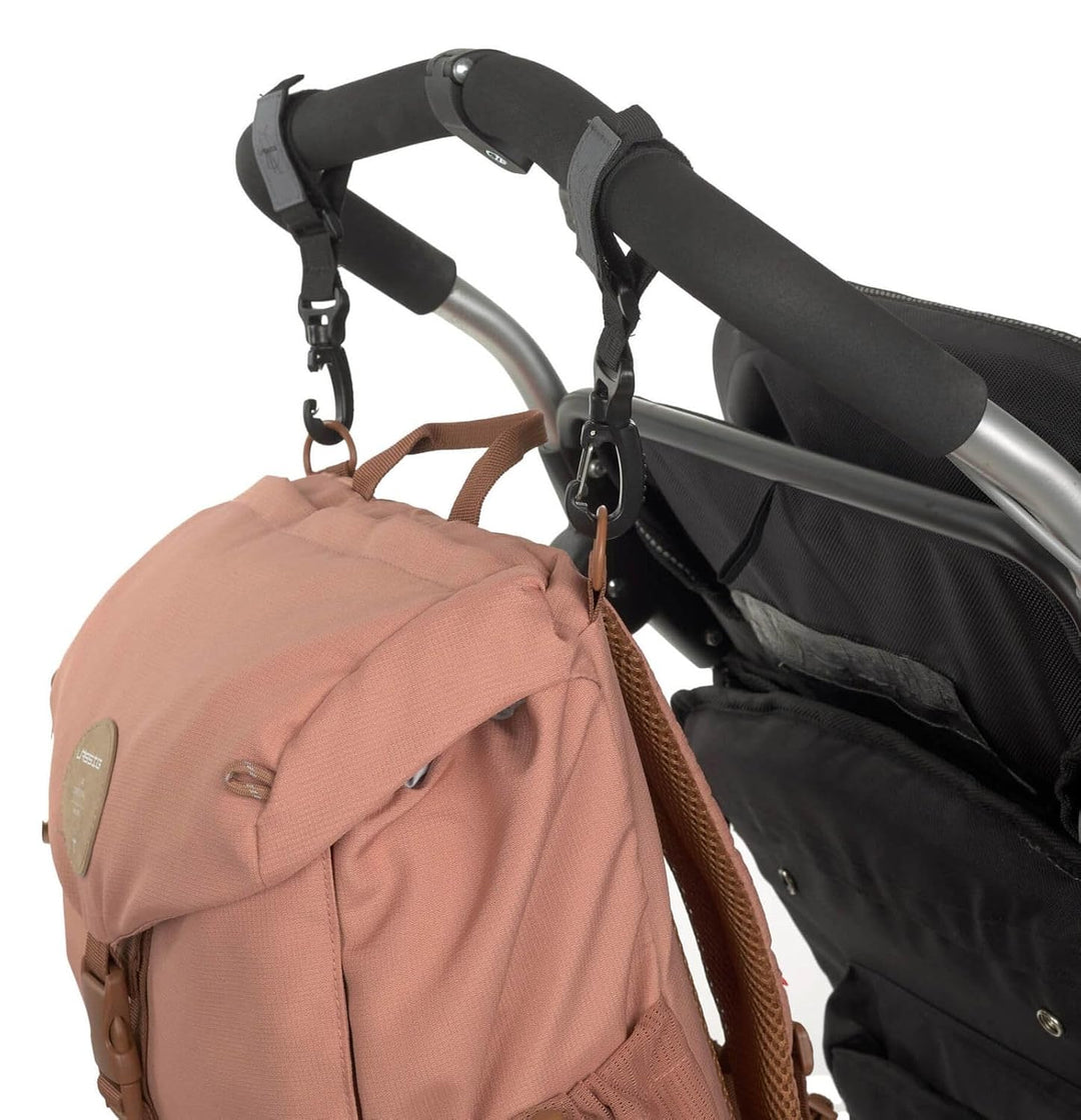 LÄSSIG Baby Wickelrucksack mit Wickelunterlage, Kinderwagenbefestigung, Flaschenwärmer wasserabweise