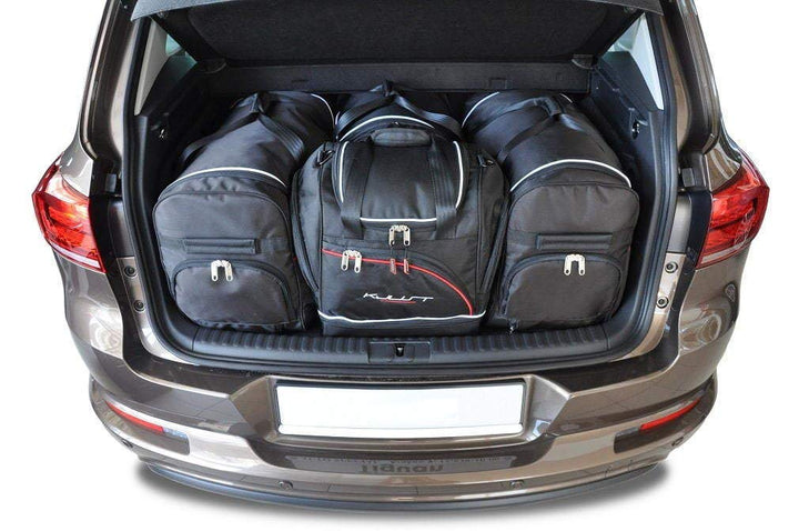 KJUST Dedizierte Kofferraumtaschen 4 stk kompatibel mit VW TIGUAN I 2007-2015