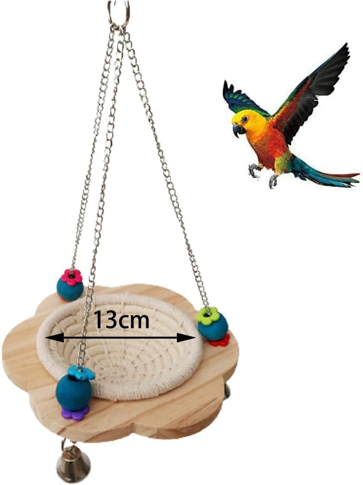 Papageienvogelnest,Vögel Schaukel Spielzeug,Papagei Hängen Schaukel Kauspielzeug,Natürliche Baumwoll