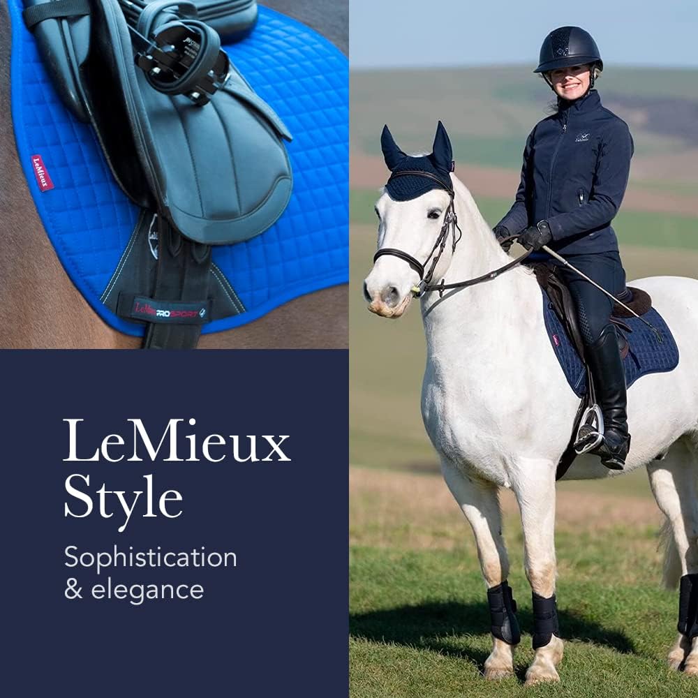 Le Mieux Prosport GP Jumping Square Standard Strap Numnah S/M Hunter Green, S/M Hunter Green