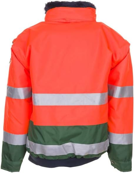 Planam Unisex Warn-comfortjacke Comfort-Jacket High Visible Size M in orange/marine blue (pack of 1)