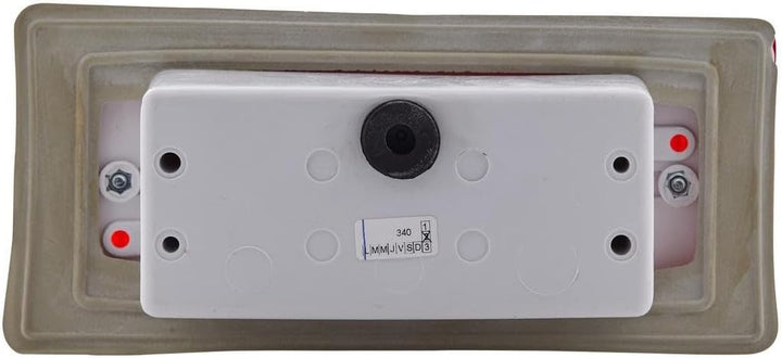 HELLA - Nebelschlussleuchte - Halogen - 24/12V - Einbau - Lichtscheibenfarbe: rot - Stecker: Flachst