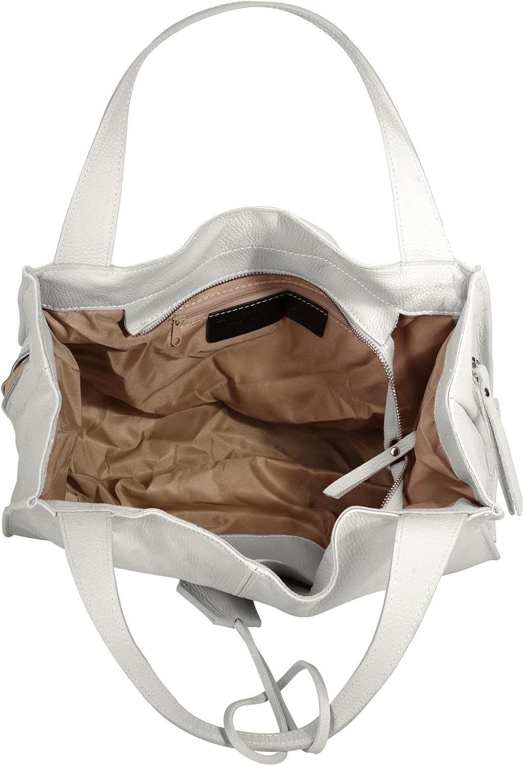 Shopper Echt Leder Damen Made in Italy, Smartphonefach, Ledertasche Damen, Handtasche Echtleder, Umh