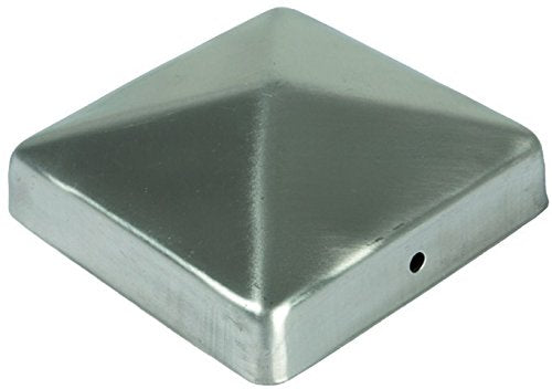 Pfostenkappen Zaunkappe Abdeckkappe Pyramide Edelstahl 91 x 91 mm (8), 8