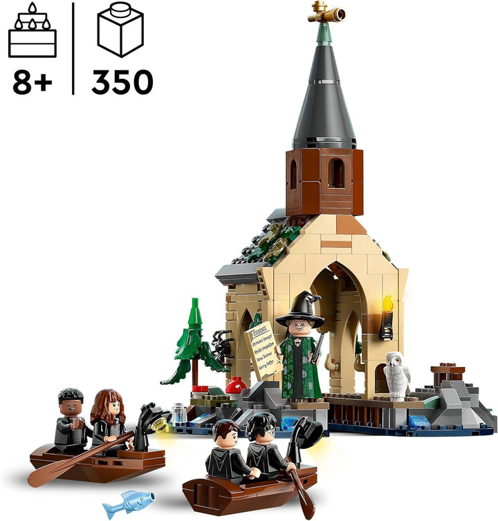 LEGO Harry Potter Bootshaus von Schloss Hogwarts Spielzeug-Modell für Kinder, beinhaltet 2 baubare B