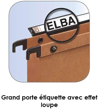 Elba Hängetaschen A4, AZO Ultimate, aus Karton, farbig sortiert, 25 Stück V-Boden farbig sortiert, V