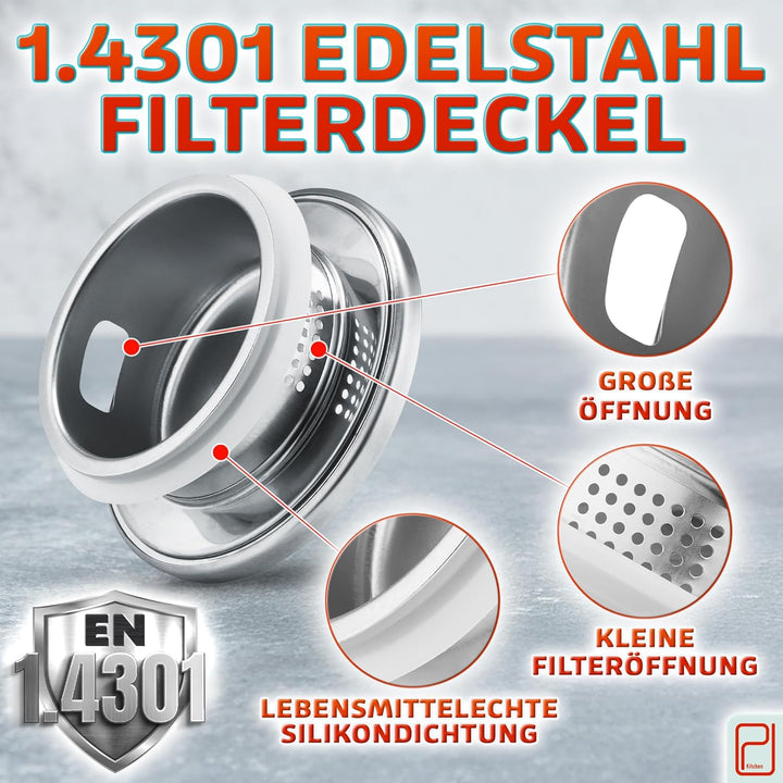 Karaffe aus Borosilikatglas mit Deckel und Ausgiesser - Glaskaraffe mit einzigartigem Rautenmuster f