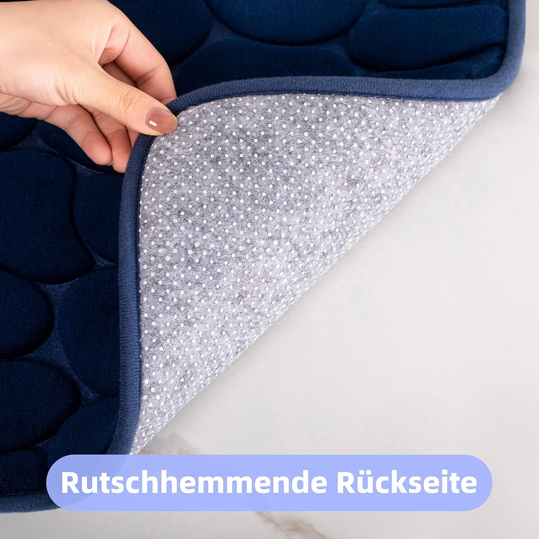 chakme Badematte Memoryschaum Badteppich Saugfähige Badvorleger Badezimmerteppich Duschmatte Deko Fu