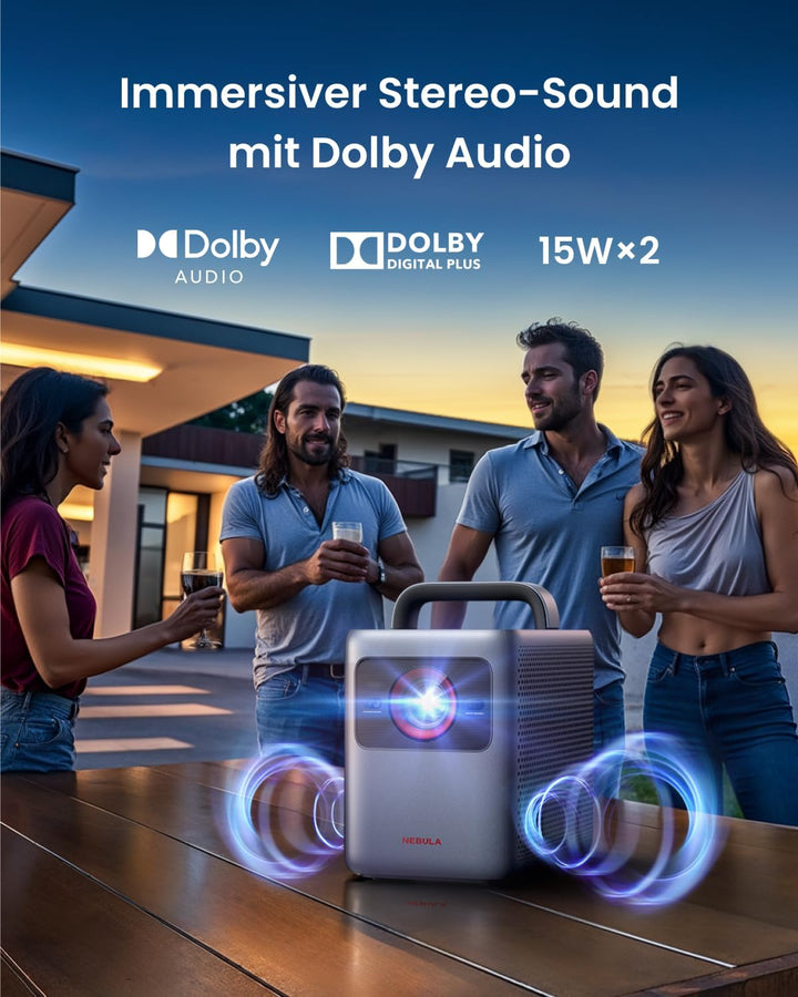 NEBULA Cosmos 4K SE Smart-Beamer, 4K High-Brightness-Projektor mit Dolby Vision, 200" Grossbildschir