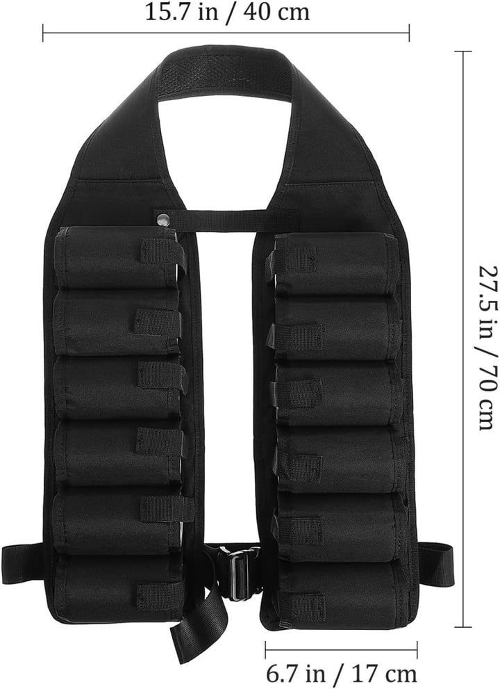 LIOOBO Biergürtel 12 Taschen Getränkeweste Getränkehalter für Outdoor Bergsteigen Klettern Camping R