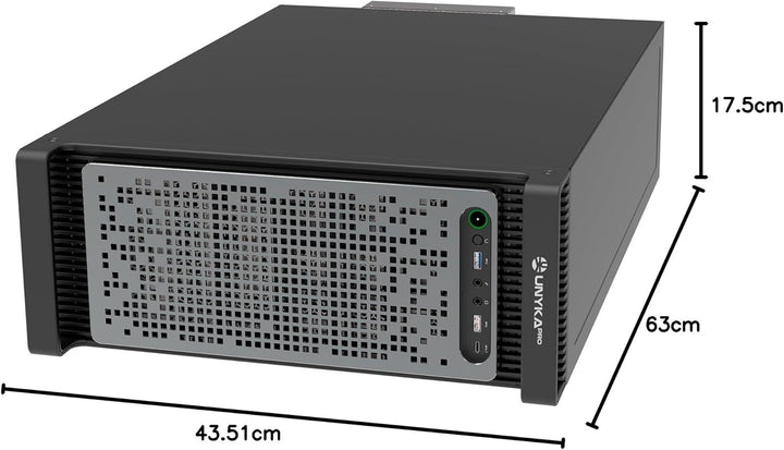 UNYKAch 4U Rack Chassis WS-SR630 4U Dual Form Workstation & IDC | Aluminiumgriffe, Kompatibilität mi